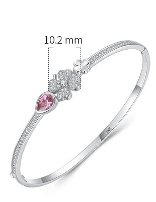 S925 Sterling Silver Clover Bracelet