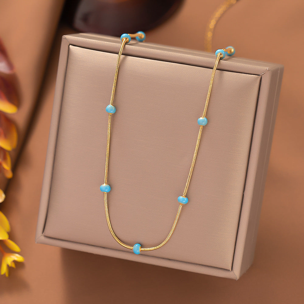 Glazed Drop Necklace
