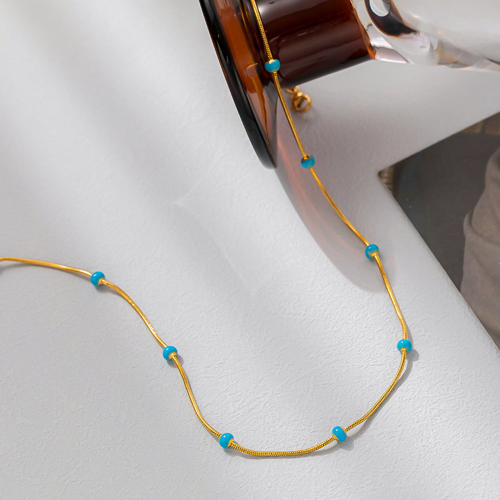Glazed Drop Necklace